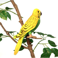 Мягкая игрушка Hansa Волнистый попугайчик зеленый, 15 см (3653П)