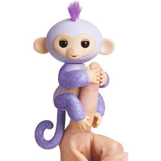 FINGERLINGS Интерактивная обезьянка КИКИ (светло пурпурная), 12 см (3762)