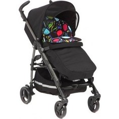 Коляска прогулочная Peg-Perego Si Completo, шасси DARK GREY цвет Manri, черн/цветной принт