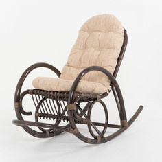 Кресло-качалка с подушкой Vinotti 05/04B TS темный коньяк