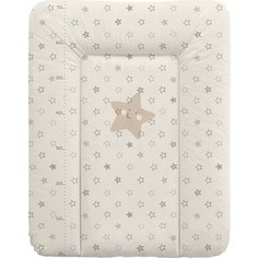 Матрас пеленальный Ceba Baby 70*50 см мягкий на комод Stars beige W-143-066-111