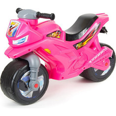 RT ОР501 Каталка-мотоцикл беговел Racer RZ 1 цвет розовый