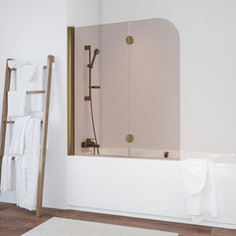 Душевая шторка на ванну Vegas Glass E2V 0120 05 05 L левая, профиль бронза, стекло бронза