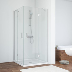 Душевой уголок Vegas Glass AFA 0090 07 01 профиль матовый хром, стекло прозрачное