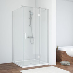 Душевой уголок Vegas Glass AFP-Fis 120*70 07 01 R правый, профиль хром матовый, стекло прозрачное