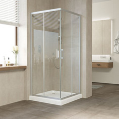 Душевой уголок Vegas Glass ZA 0090 07 01 профиль матовый хром, стекло прозрачное