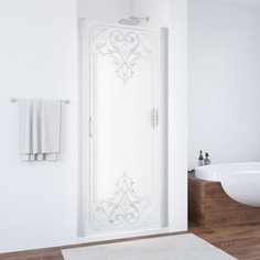 Душевая дверь в нишу Vegas Glass EP 0070 07 D1 профиль хром матовый, стекло ARTDECO D1