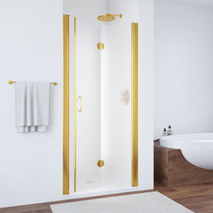 Душевая дверь в нишу Vegas Glass GPS 0095 09 10 профиль золото, стекло сатин