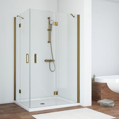 Душевой уголок Vegas Glass AFA-F 80*90 05 05 R правый, профиль бронза, стекло бронза