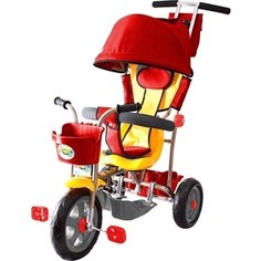 Велосипед 3-х колесный GALAXY Л001 Лучик с капюшоном красный