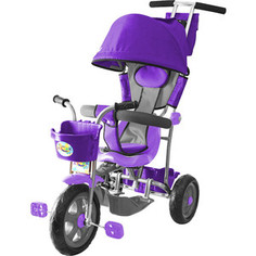 Велосипед 3-х колесный GALAXY Л001 Лучик с капюшоном фиолетовый
