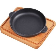 Сковорода d 14 см с дощечкой Brizoll Horeca (Н1425-Д)