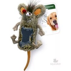 Игрушка GiGwi Dog Toys Squeaker мышь с большой пищалкой для собак (75288)