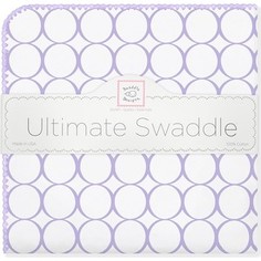 Фланелевая пеленка SwaddleDesigns для новорожденного Lavender Mod/WH (SD-022L)