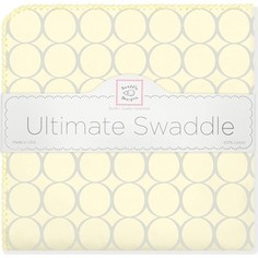Фланелевая пеленка SwaddleDesigns для новорожденного Пастель круги желтая (SD-350SY)