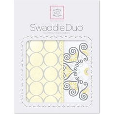 Набор пеленок SwaddleDesigns Swaddle Duo Yellow Mod Medallion (SD-358Y)