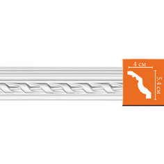 Профиль гибкий Decomaster DECOMASTER-2 цвет белый 40х54х2400 мм (95081 fl)