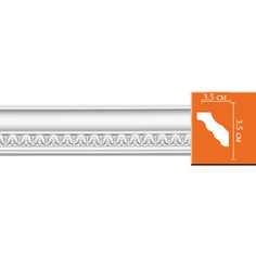 Профиль гибкий Decomaster DECOMASTER-2 цвет белый 35х35х2400 мм (95348 fl)