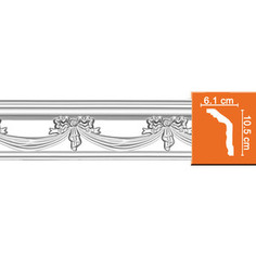Профиль Decomaster DECOMASTER-2 цвет белый 105х61х2400 мм (95603)