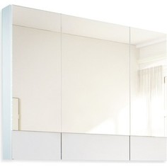 Зеркальный шкаф 1Marka Соната 90, три дверцы, белый (4604613302238)