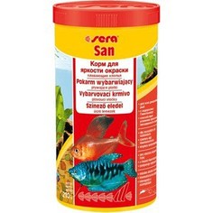 Корм SERA SAN Floating Flakes плавающие хлопья усиление окраски для рыб 1л (210г)