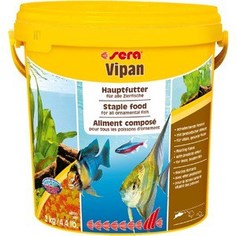Корм SERA VIPAN XL Floating Flakes Staple Food for All Ornamental Fish крупные хлопья для всех видов декоративных рыб 10л (2кг)