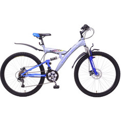 Велосипед TOPGEAR Neon колёса 26 серый/синий ВН26415