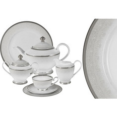 Чайный сервиз 42 предмета на 12 персон Midori Вуаль белая (MI2-K6986-Y3/42-AL)