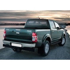 Пороги Black Rival для Toyota Hilux (2005-2011 / 2011-2015), 193 см, алюминий, A193ALB.5703.1