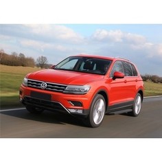 Пороги Black Rival для Volkswagen Tiguan (2017-н.в.), 173 см, алюминий, A173ALB.5802.4