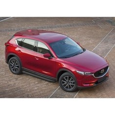 Пороги Black Rival для Mazda CX-5 (2017-н.в.), 173 см, алюминий, A173ALB.3802.1
