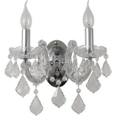 Бра Crystal Lux Ines AP2 Chrome/Transparent