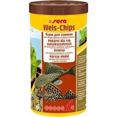 Корм SERA WELS CHIPS чипсы для лорикариевых сомов анциструсов и плекостомусов 1л (380г)