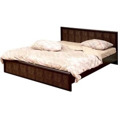 Кровать Олимп 06.259 Волжанка венге/крок коричневый 140x200