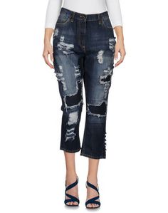 Джинсовые брюки-капри Elisabetta Franchi Jeans