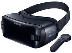 Очки виртуальной реальности SAMSUNG Galaxy Gear VR SM-R324, темно-синий [sm-r324nzaaser]