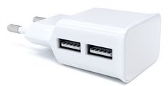 Сетевое зарядное устройство REDLINE NT-2A, 2xUSB, 2.1A, белый
