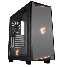 Корпус ATX GIGABYTE AC300W LITE, Midi-Tower, без БП, черный