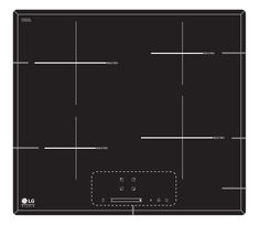 Индукционная варочная панель LG HU642PH, индукционная, независимая, черный