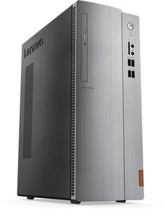 Компьютер LENOVO IdeaCentre 510-15IKL, Intel Core i3 7100, DDR4 8Гб, 1000Гб, NVIDIA GeForce GTX 1050 - 2048 Мб, Windows 10, черный и серебристый [90g8001yrs]