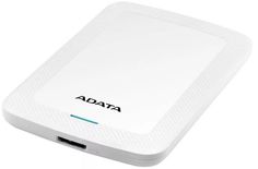 Внешний жесткий диск A-DATA HV300, 1Тб, белый [ahv300-1tu31-cwh]