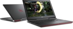 Ноутбук DELL Inspiron 7567, 15.6&quot;, Intel Core i7 7700HQ 2.8ГГц, 16Гб, 1000Гб, 128Гб SSD, nVidia GeForce GTX 1050 Ti - 4096 Мб, Linux Ubuntu, 7567-2400, черный