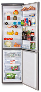 Холодильник SINBO SR 299R, двухкамерный, серебристый