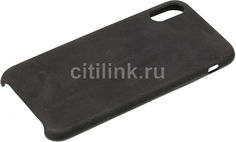 Чехол (клип-кейс) Leather C, для Apple iPhone X, черный [tfn-rs-07-008ltbk] Noname