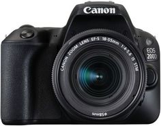 Зеркальный фотоаппарат CANON EOS 200D kit ( EF-S 18-55mm f/1:4-5.6 IS STM), черный