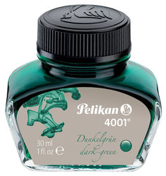Флакон с чернилами Pelikan INK 4001 78 (300056) темно-зеленые чернила 30мл для ручек перьевых