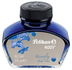 Флакон с чернилами Pelikan INK 4001 76 (329136) Royal Blue чернила синие чернила 62.5мл для ручек пе