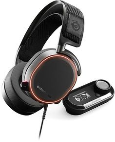 Наушники с микрофоном STEELSERIES Arctis Pro + GameDAC, мониторы, черный [61453]