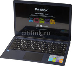 Ноутбук PRESTIGIO SmartBook 133S, 13.3&quot;, Intel Celeron N3350 1.1ГГц, 3Гб, 32Гб SSD, Intel HD Graphics 500, Windows 10 Home, PSB133S01ZFH_BB_CIS, темно-синий