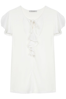 Белая блузка с оборками Betty Barclay